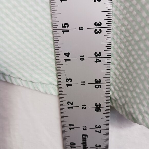 Miss Elaine, Small Sleeveless short Nightgown, Mint Green/White W/ Embroidery... - Picture 13 of 13